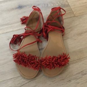 Cute ankle tie Sandles!